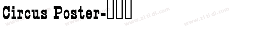 Circus Poster字体转换